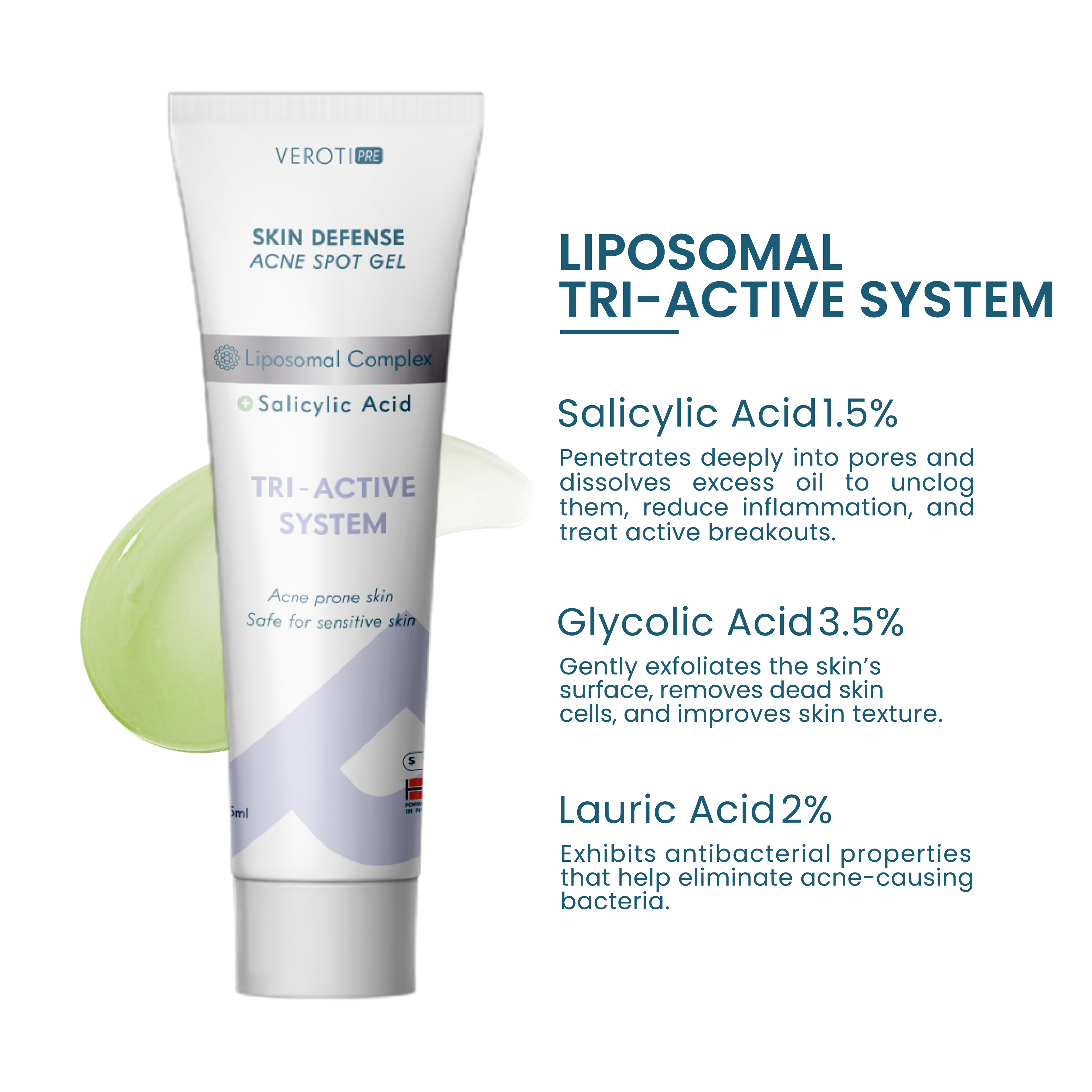 VEROTI - SKIN DEFENSE ACNE SPOT GEL