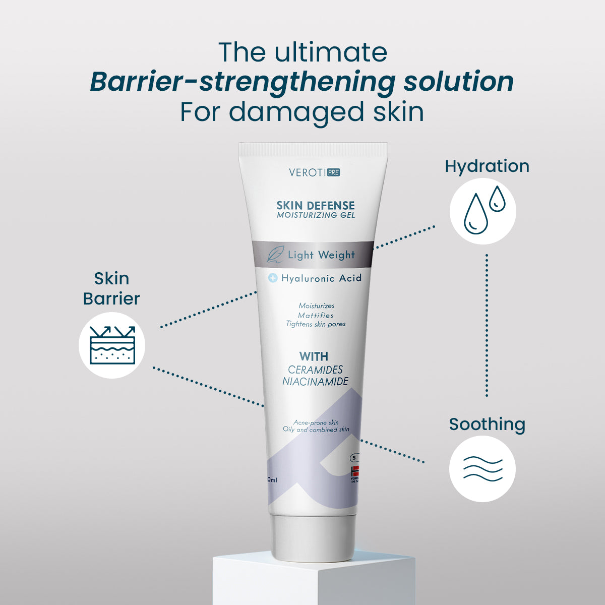 VEROTI PRE SKIN DEFENSE MOISTURIZING GEL